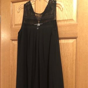 black shift dress